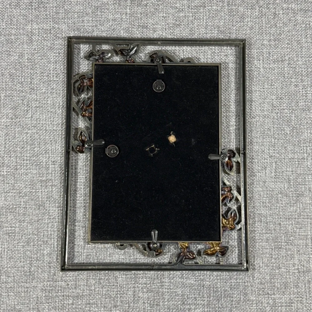 VTG Golden 3D Ivy Leaf Vine Picture Frame 9x7 4x6 Cottagecore Victorian Whimsy